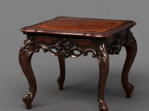 Square table Model 3D