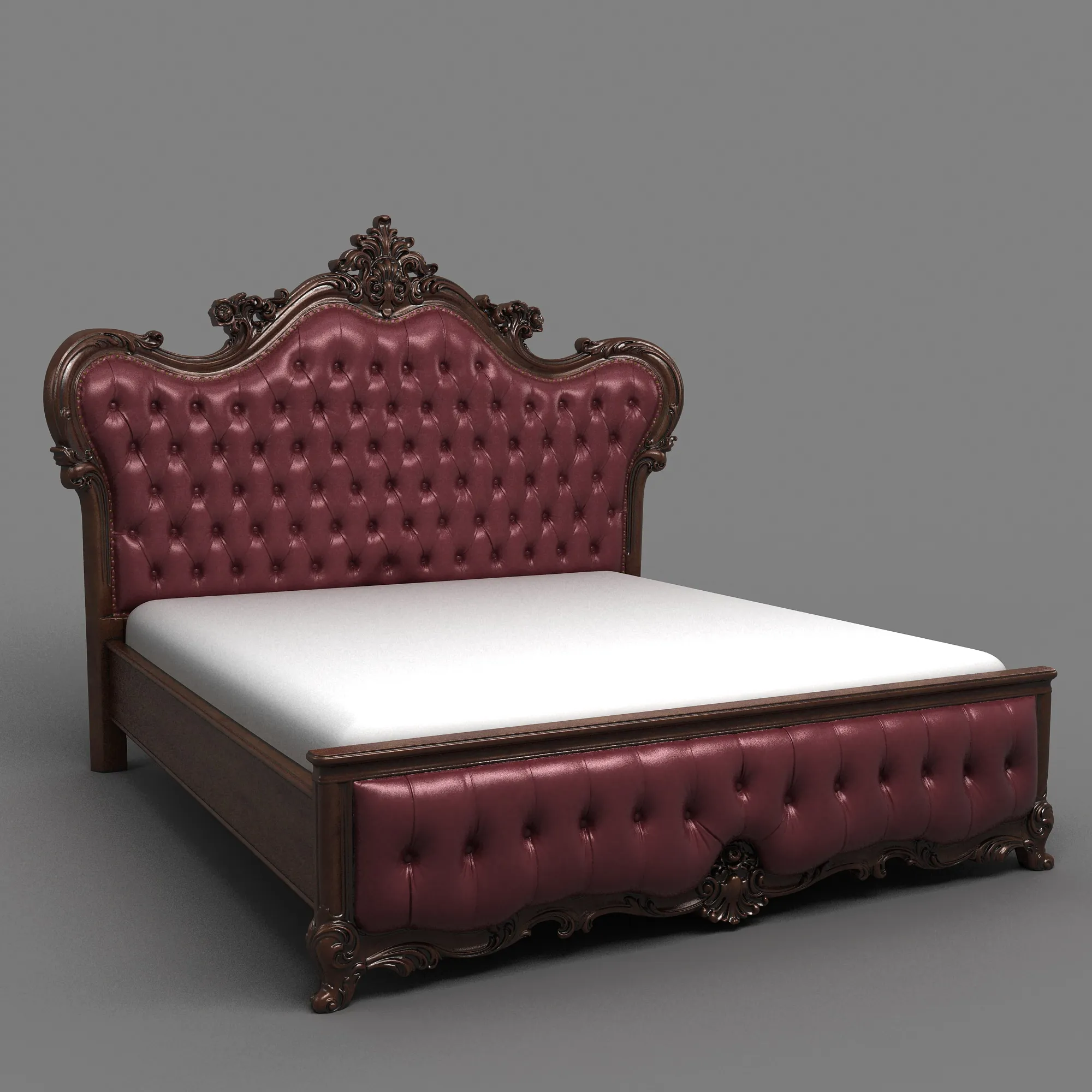 Bed 3D Model .c4d .max .obj .3ds .fbx .stl .blend 