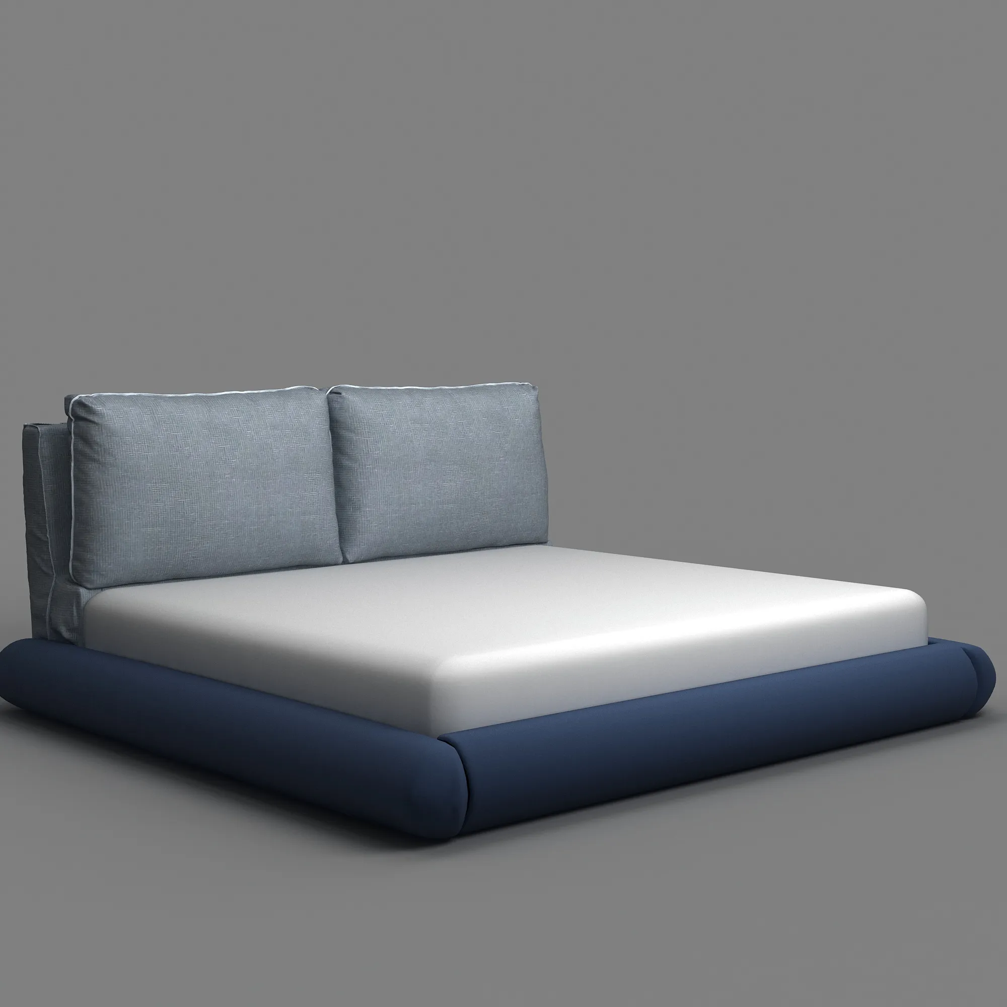 Bed 3D Model .c4d .max .obj .3ds .fbx .stl .blend 