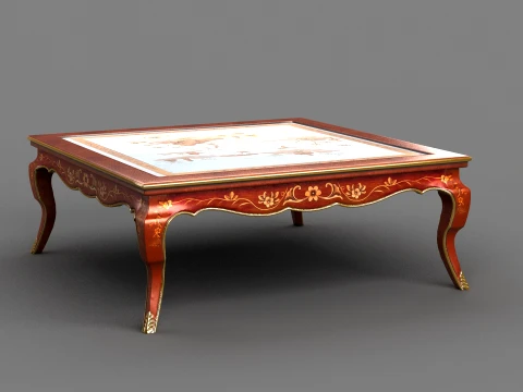 Square table 3Dモデル