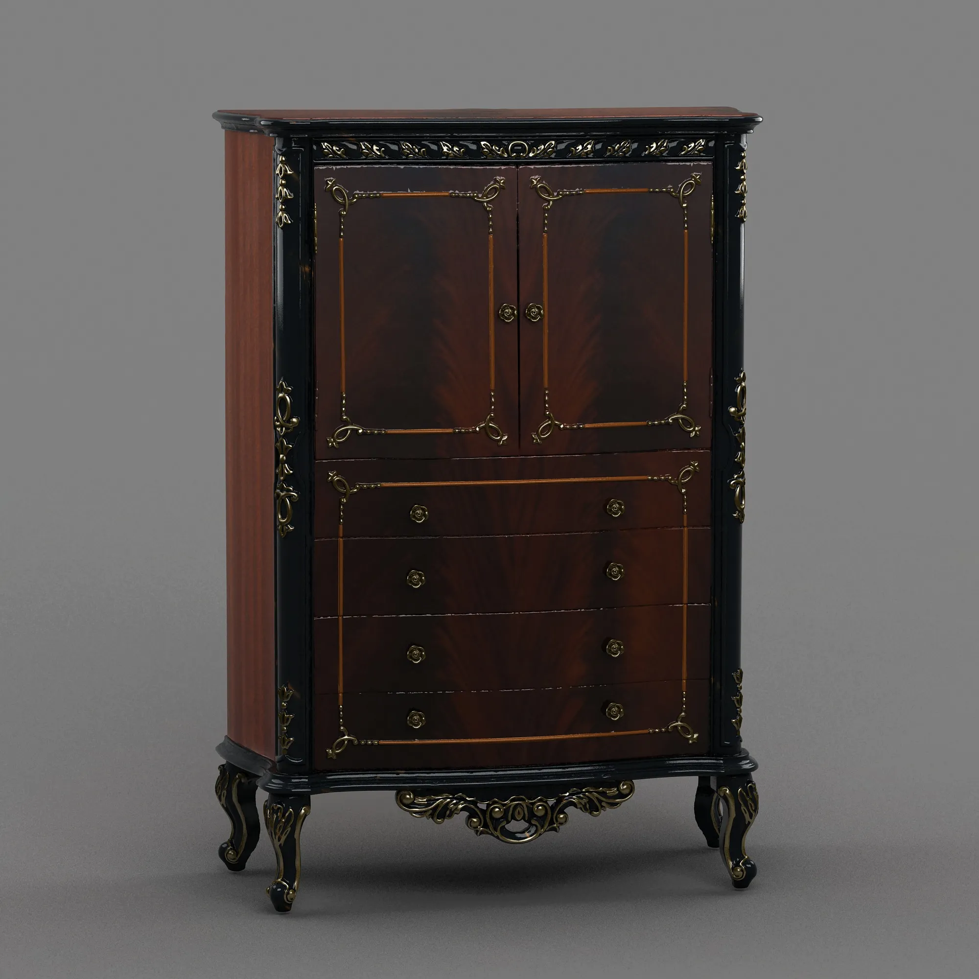 Locker 3D Model .c4d .max .obj .3ds .fbx .stl .blend 