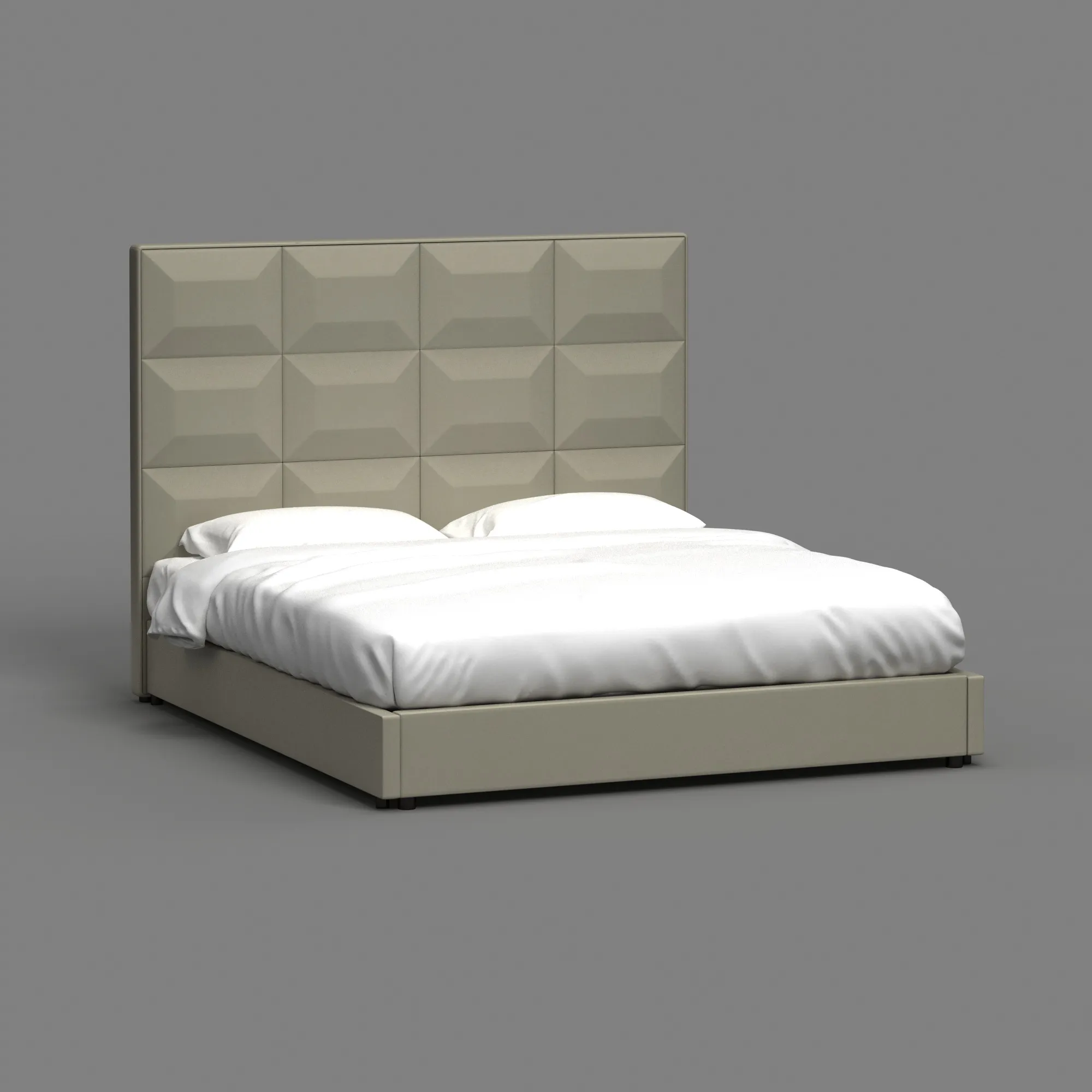 Bed 3D Model .c4d .max .obj .3ds .fbx .stl .blend 