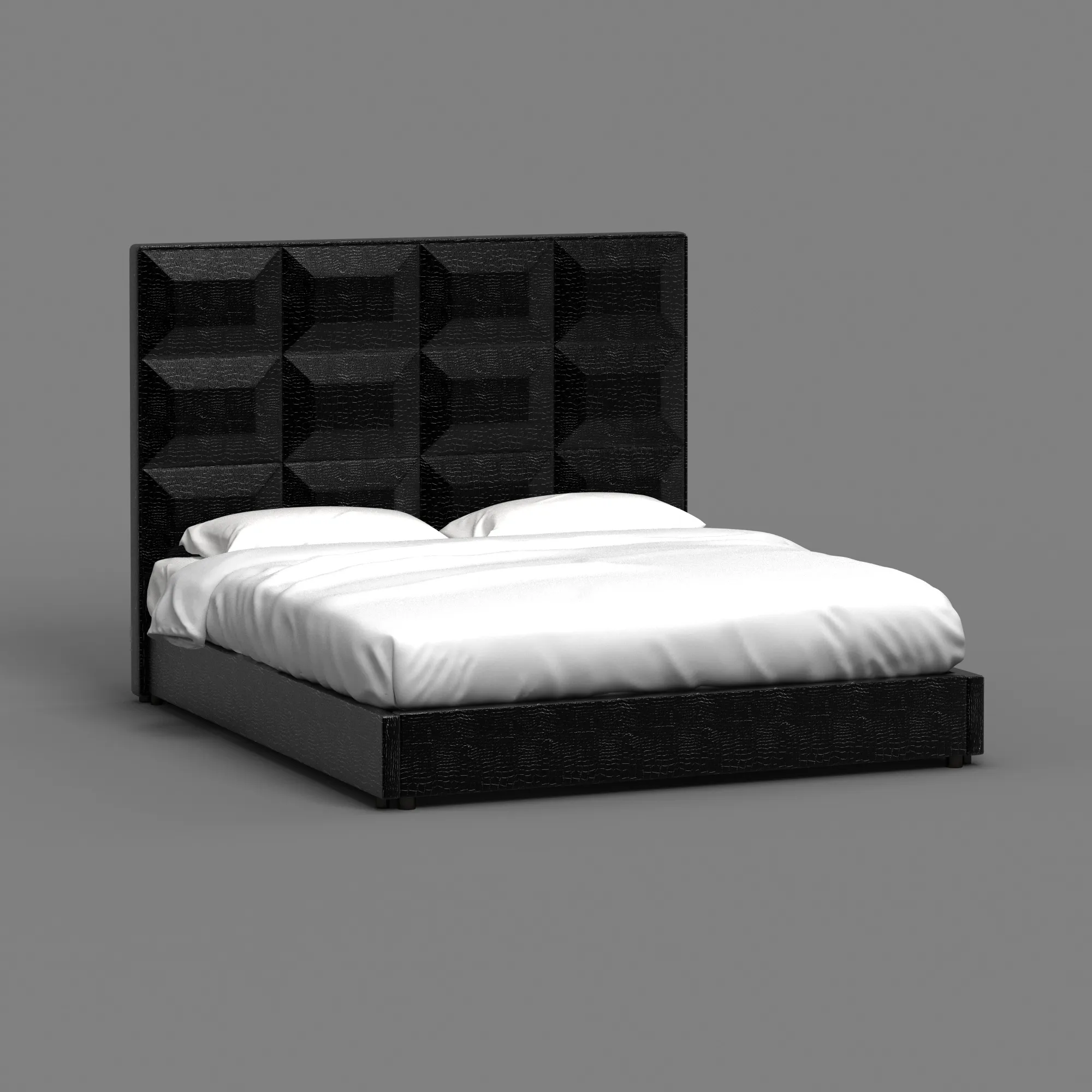 Bed 3D Model .c4d .max .obj .3ds .fbx .stl .blend 