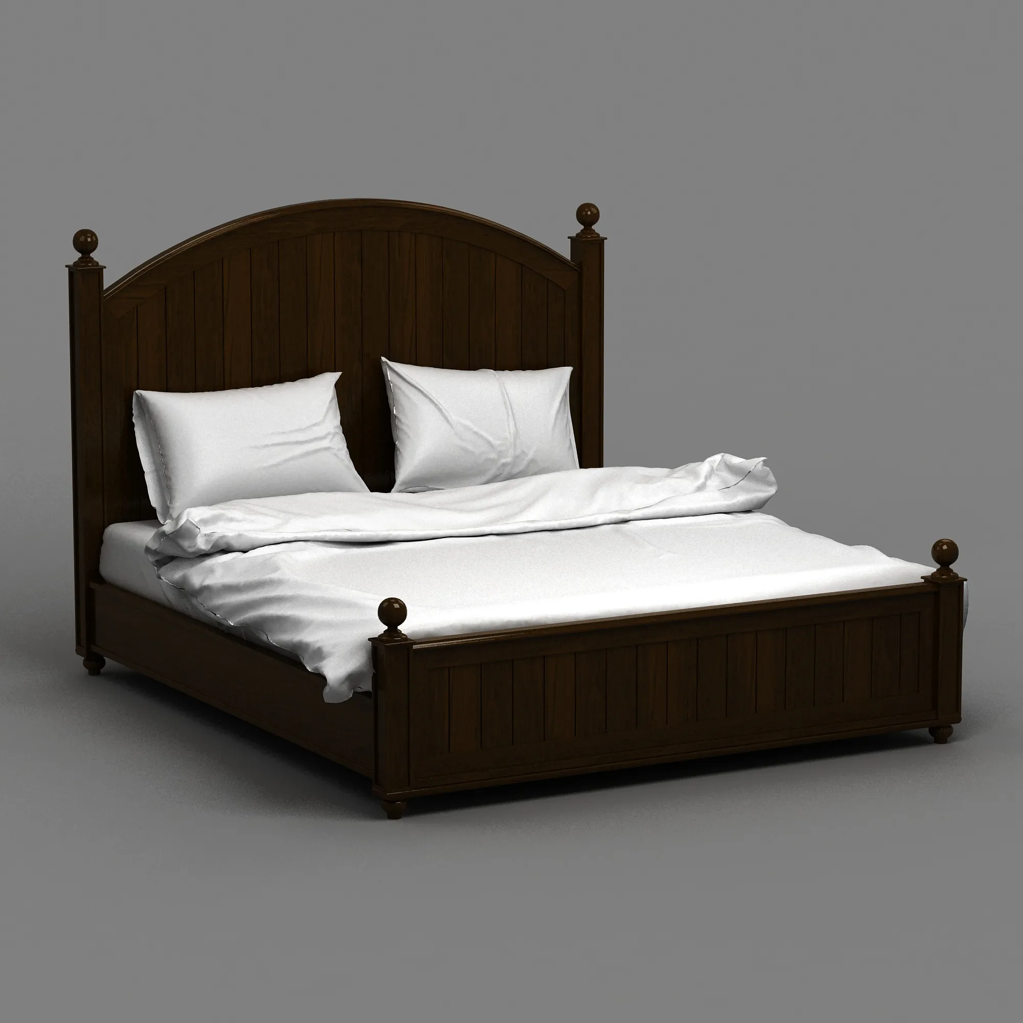 Bed 3D Model .c4d .max .obj .3ds .fbx .stl .blend 