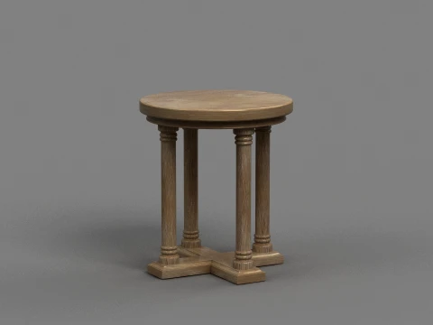 Narożny st&oacute;ł Model 3D