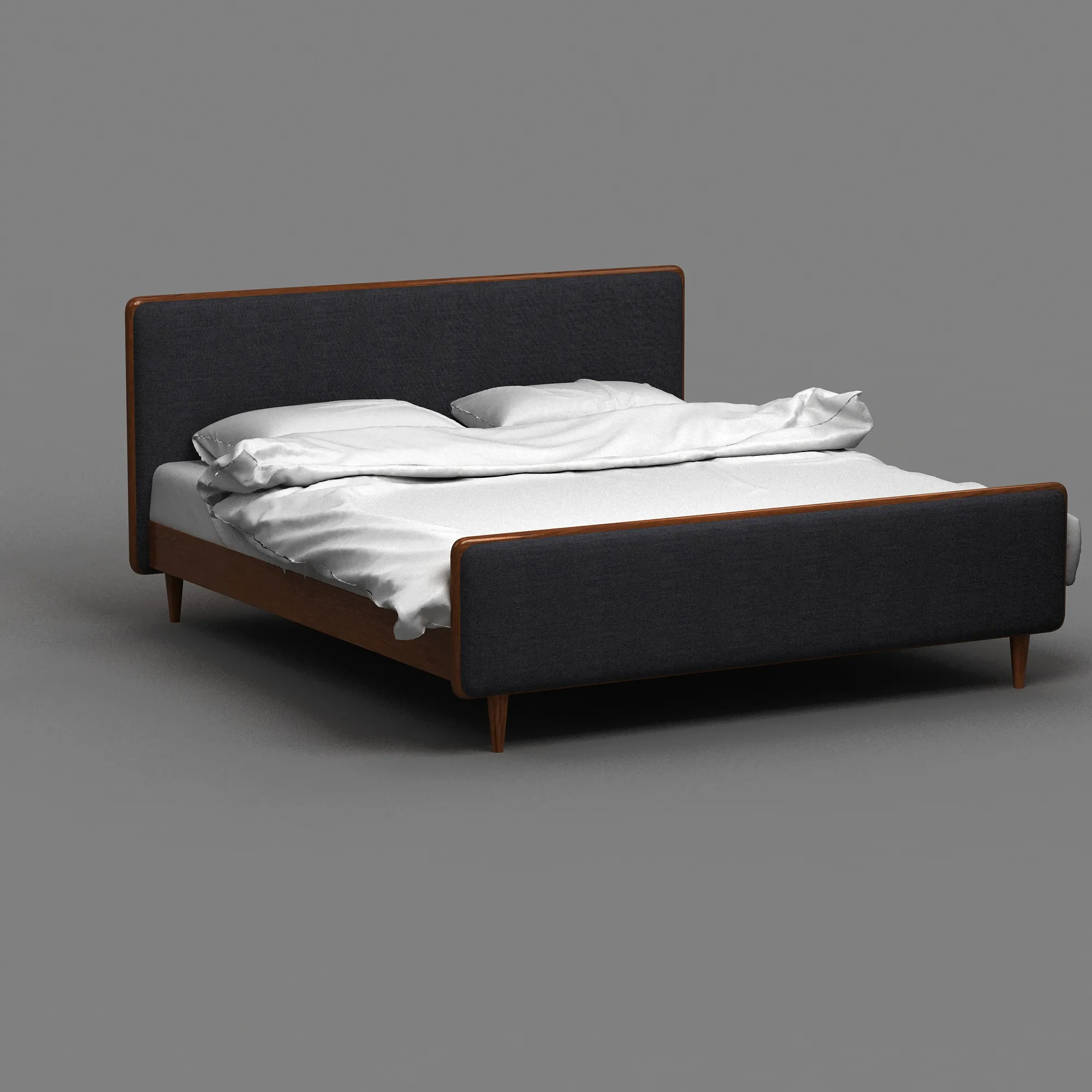 Bed 3D Model .c4d .max .obj .3ds .fbx .stl .blend 