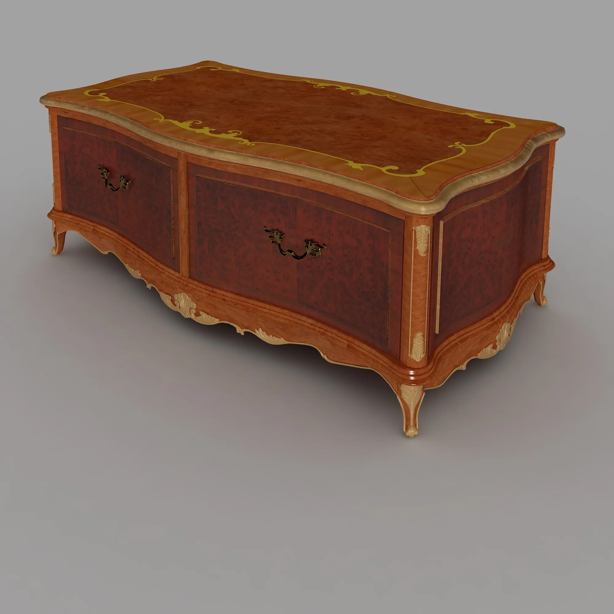 Coffee table 3D Model .c4d .max .obj .3ds .fbx .stl .blend 