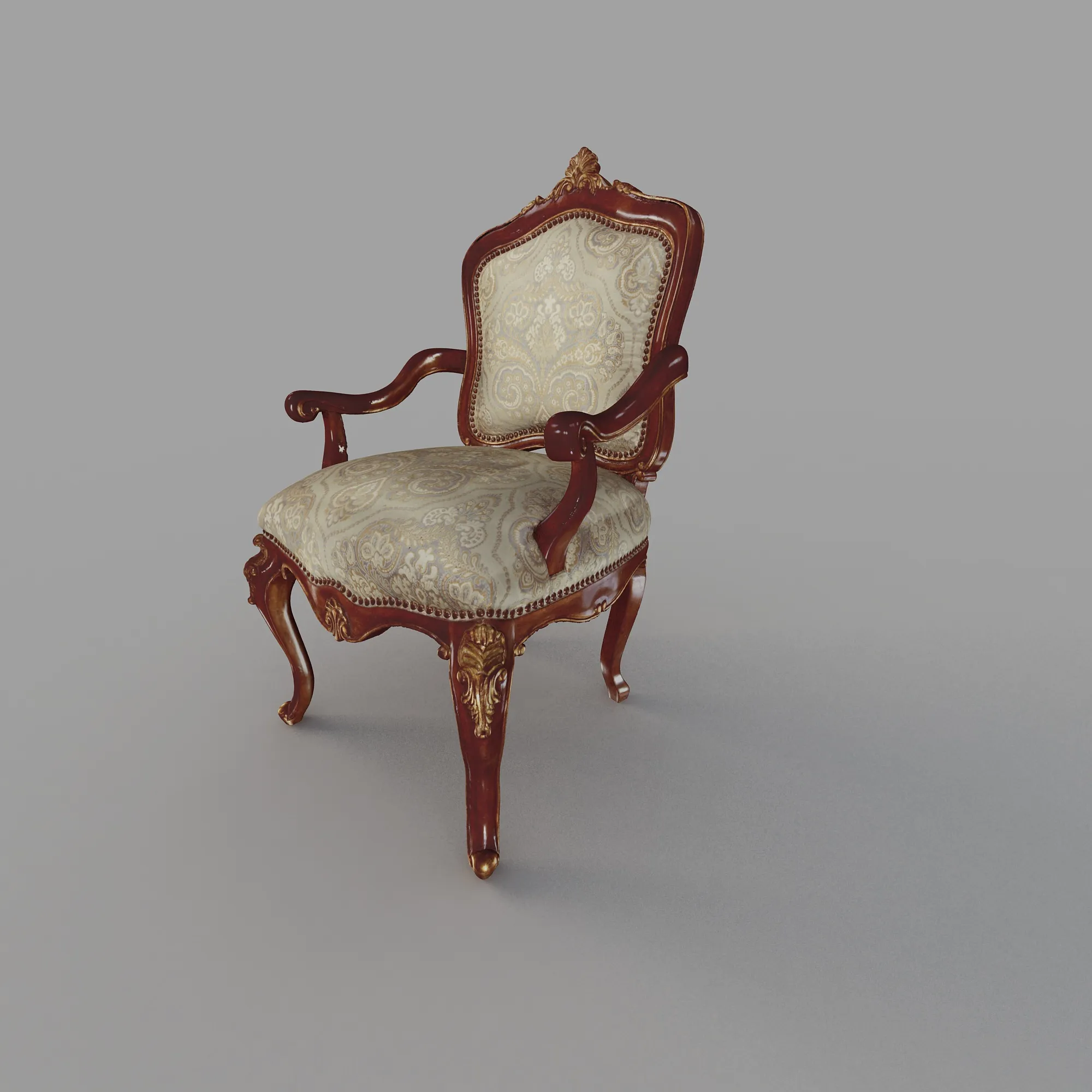 Dining Chair 3D Model .c4d .max .obj .3ds .fbx .stl .blend 