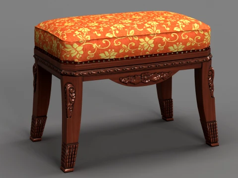 Dressing Stool Modello 3D