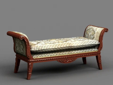 Bedside stool 3D Model
