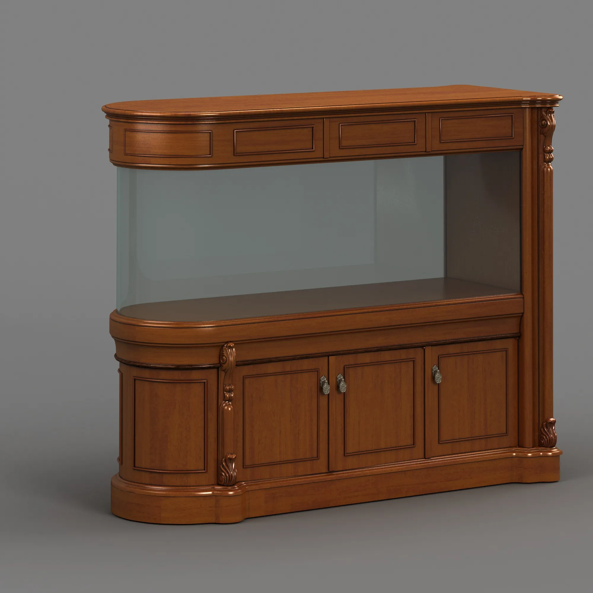 Aquarium 3D Model .c4d .max .obj .3ds .fbx .stl .blend 