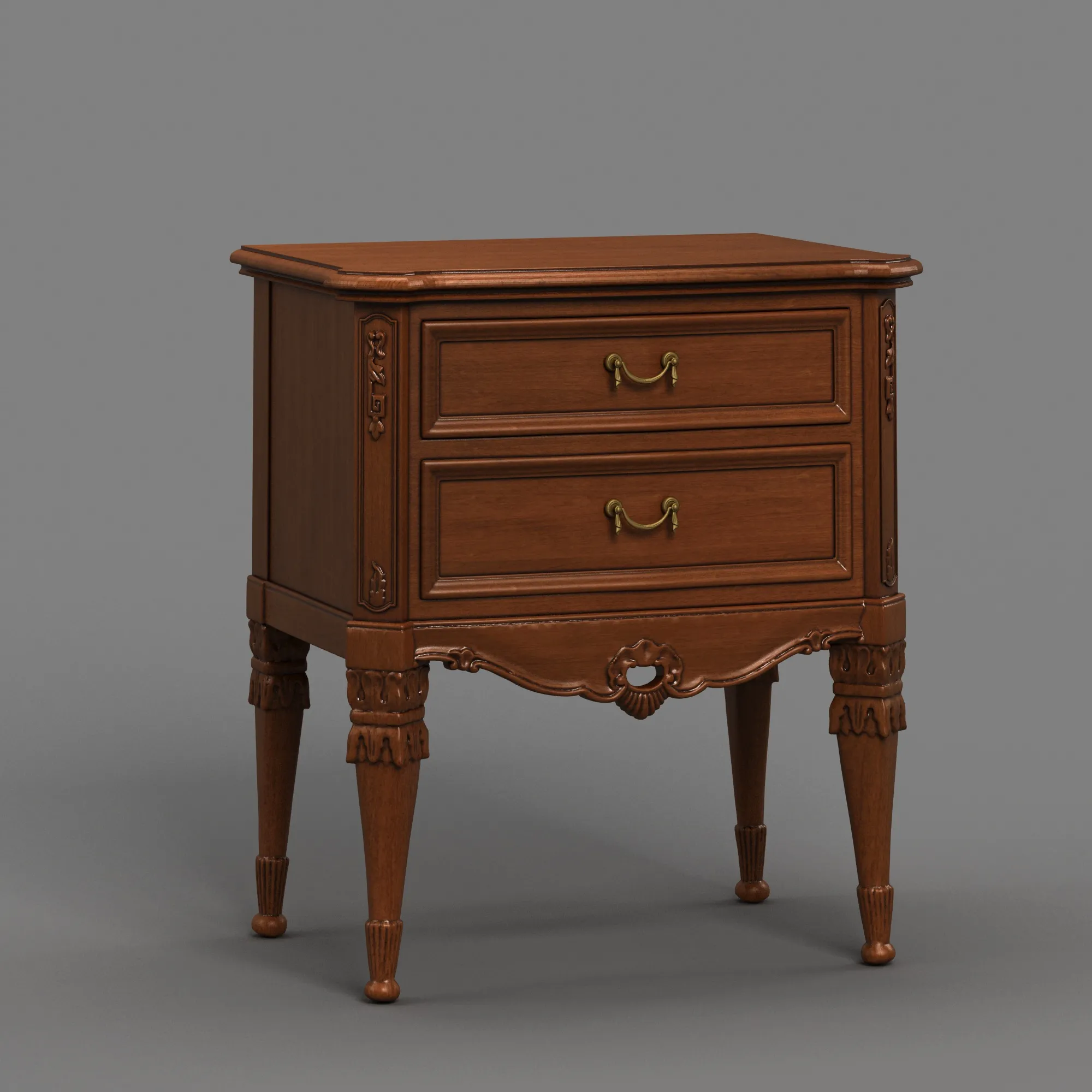 Nightstand 3D Model .c4d .max .obj .3ds .fbx .stl .blend 
