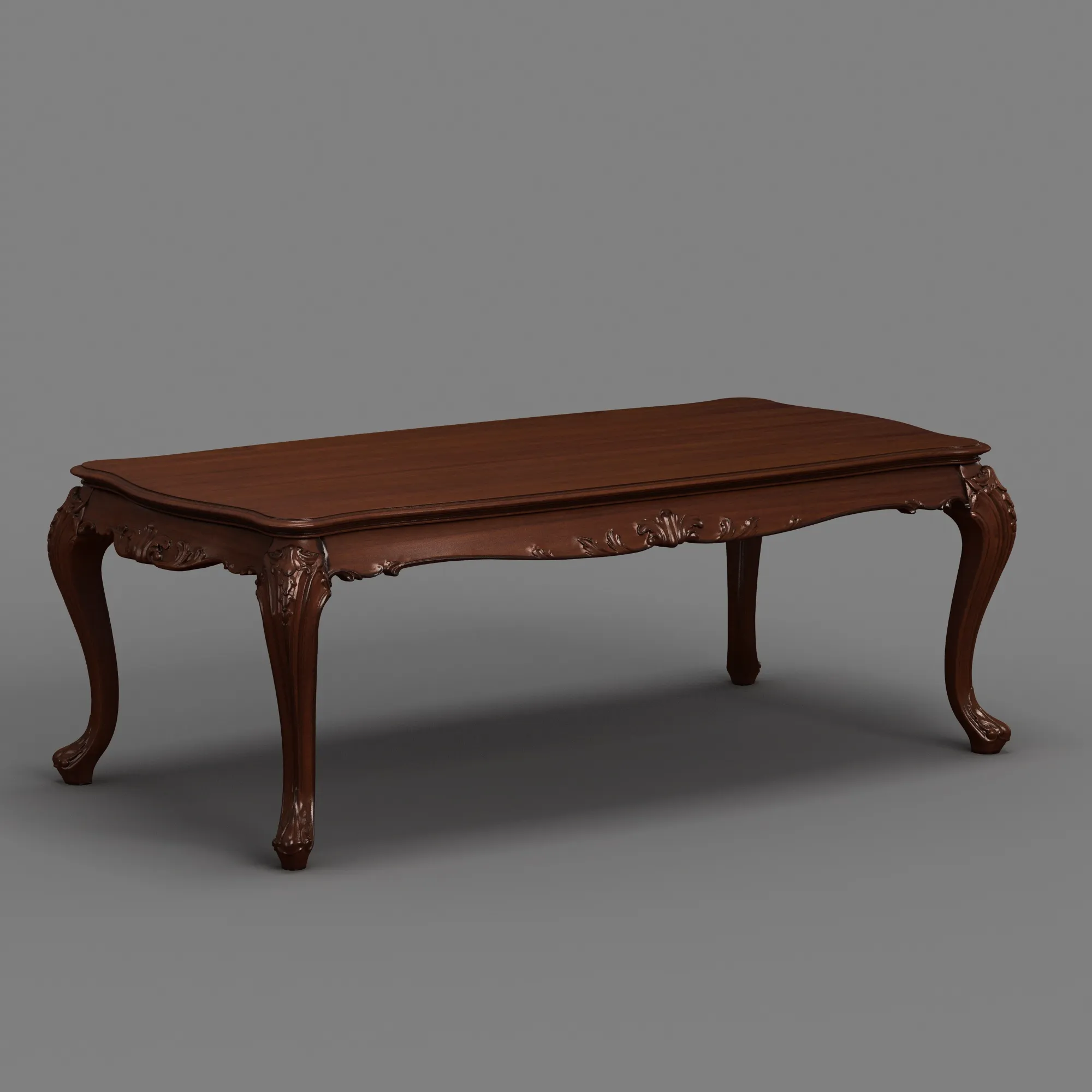 Dining table 3D Model .c4d .max .obj .3ds .fbx .stl .blend 