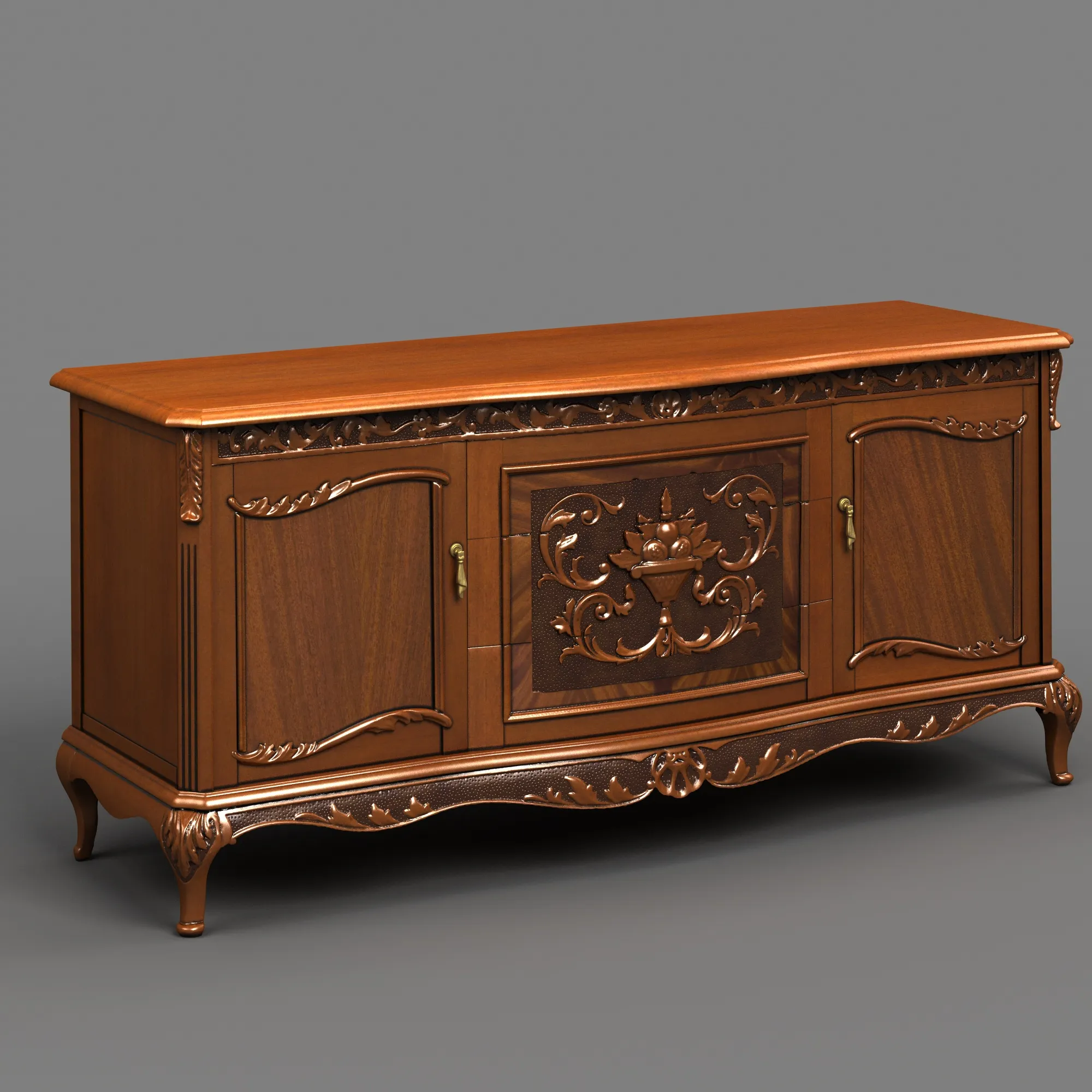 Base cabinet 3D Model .c4d .max .obj .3ds .fbx .stl .blend 