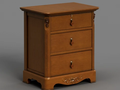 Table de nuit Modèle 3D