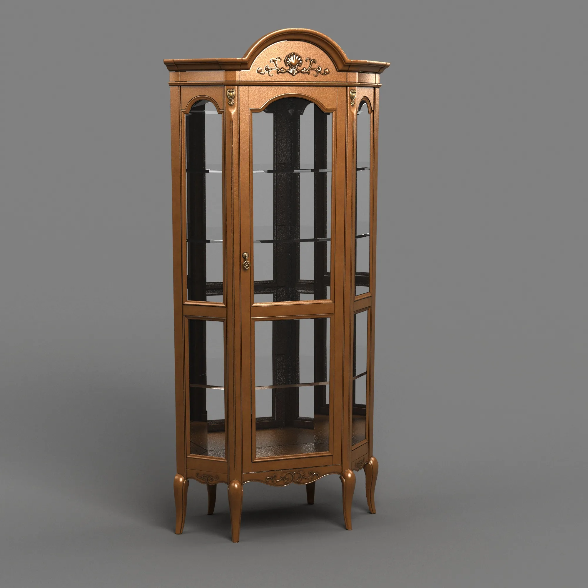 Wine cabinet 3D Model .c4d .max .obj .3ds .fbx .stl .blend 