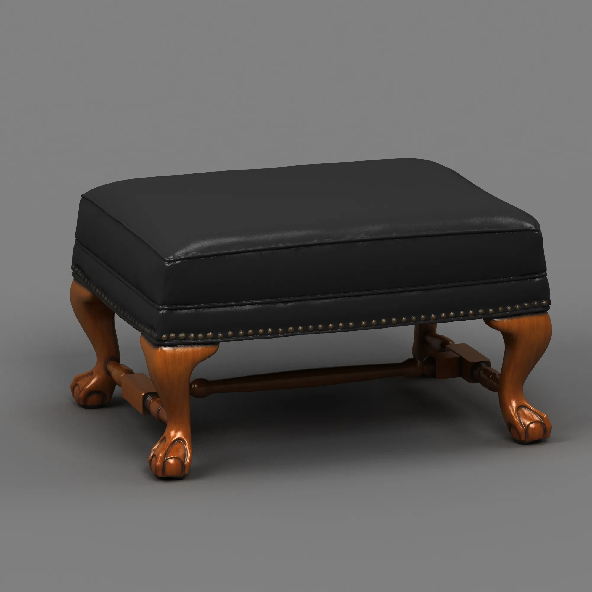 Stool 3D Model .c4d .max .obj .3ds .fbx .stl .blend