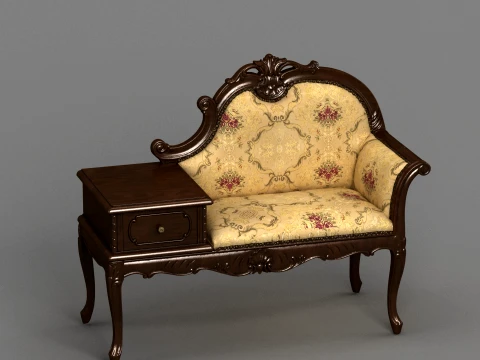 Telephone table 3D Model