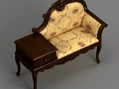 Telephone table 3D Model