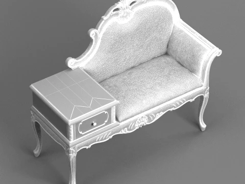 Telephone table 3D Model