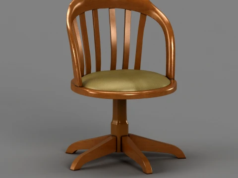 Стілець поворотний 3D Модель