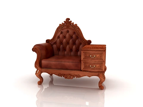 sof&aacute; Modelo 3D