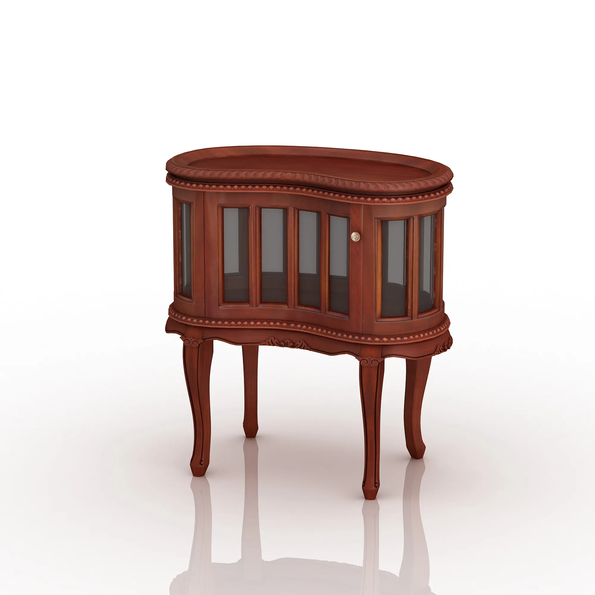 Tea cabinet 3D Model .c4d .max .obj .3ds .fbx .stl .blend 