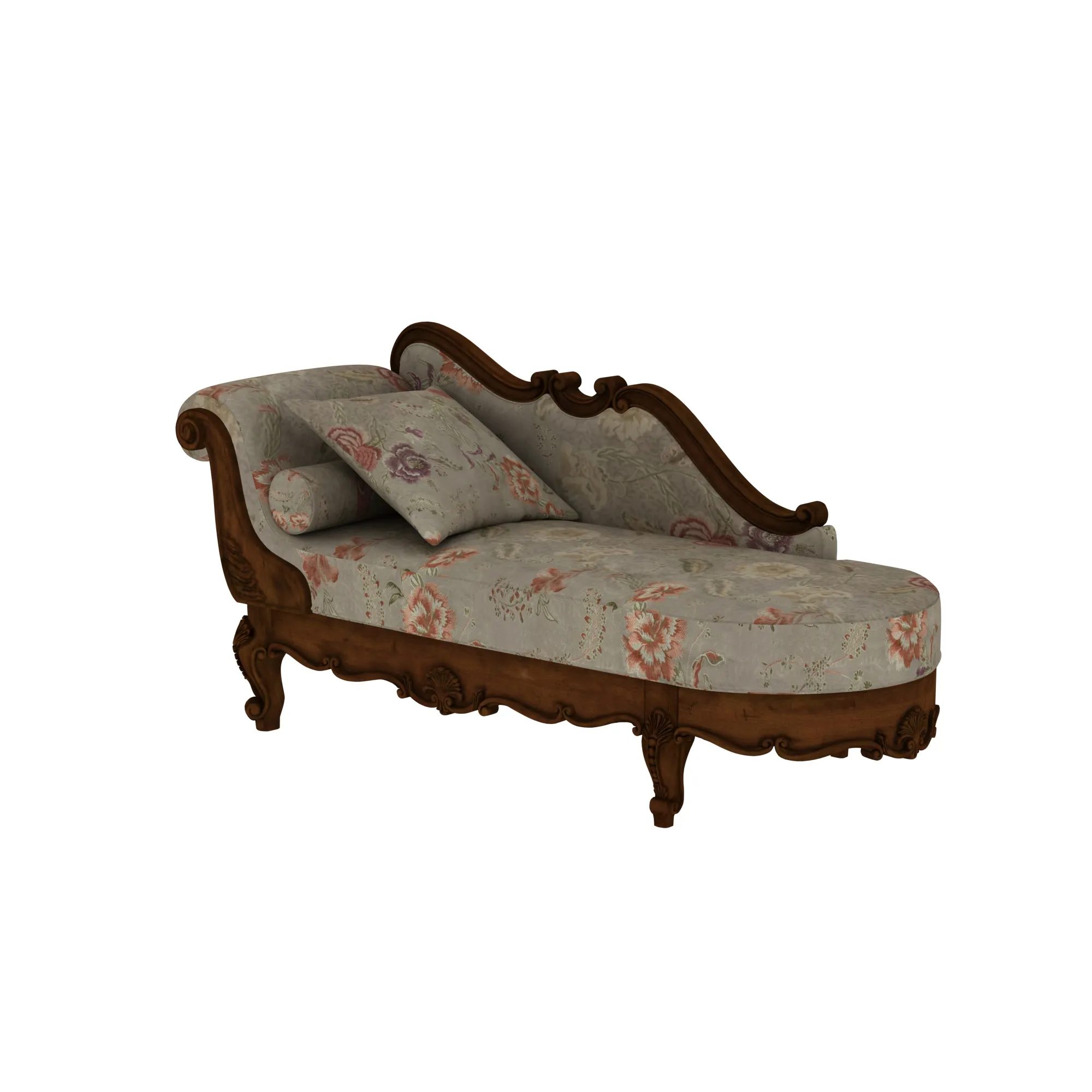 Chaise longue 3D Model .c4d .max .obj .3ds .fbx .stl .blend 
