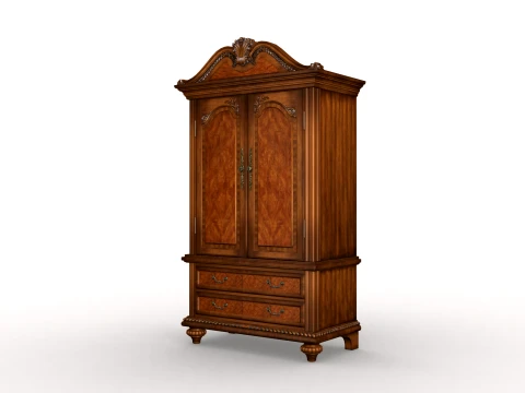 Dual-level cabinets 3D Model