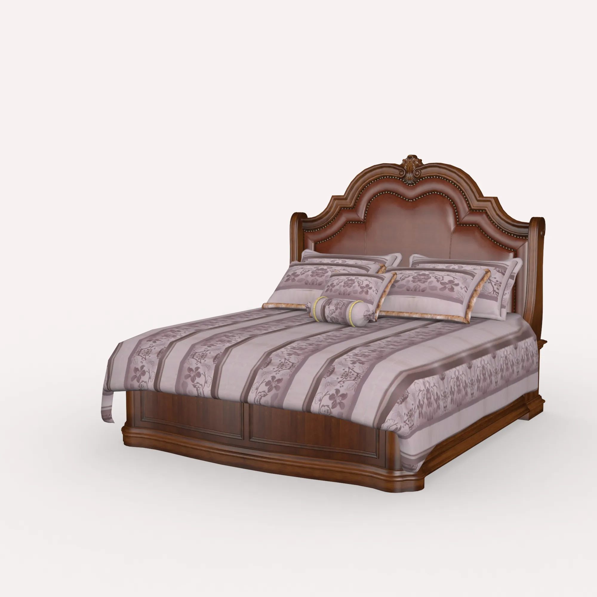 Bed 3D Model .c4d .max .obj .3ds .fbx .stl .blend 