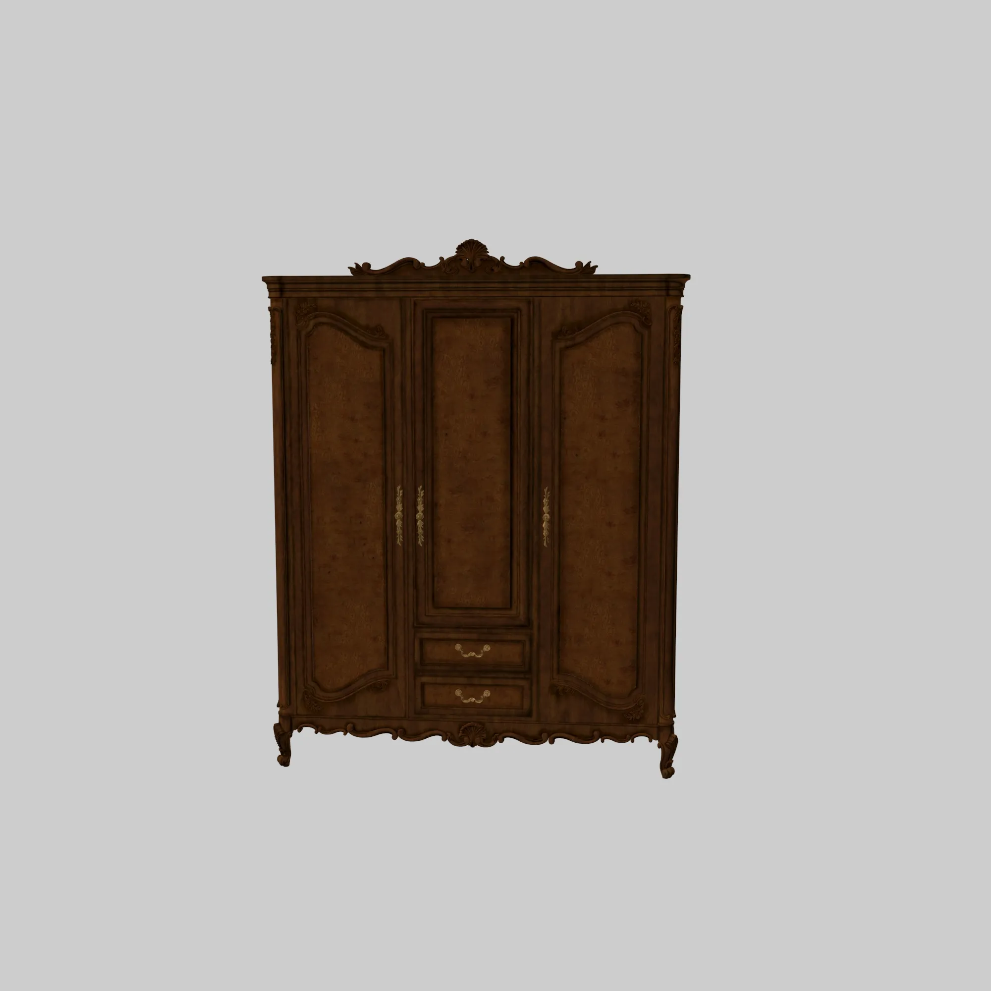 Wardrobe 3D Model .c4d .max .obj .3ds .fbx .stl .blend 
