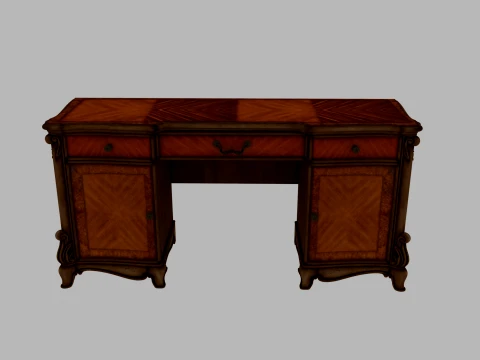 Multi-drawer desk 3D Модель