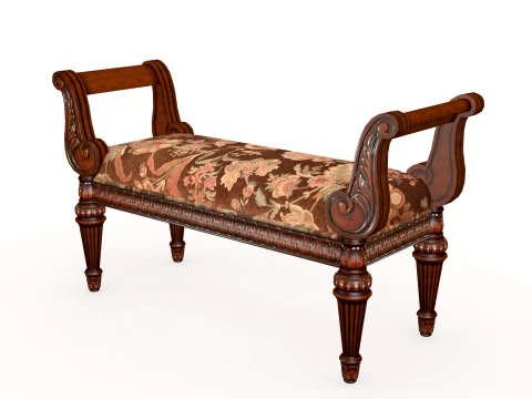 Footstool Modello 3D
