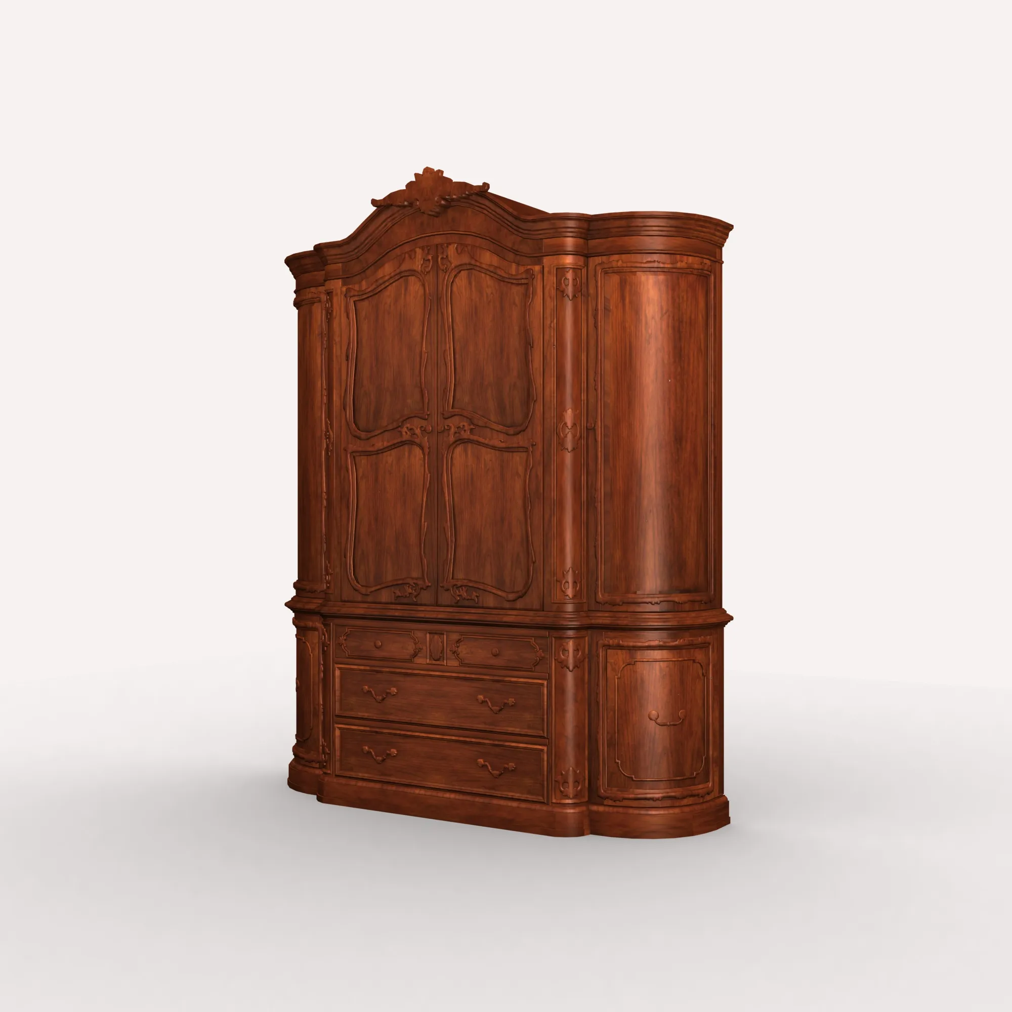Cupboard 3D Model .c4d .max .obj .3ds .fbx .stl .blend 