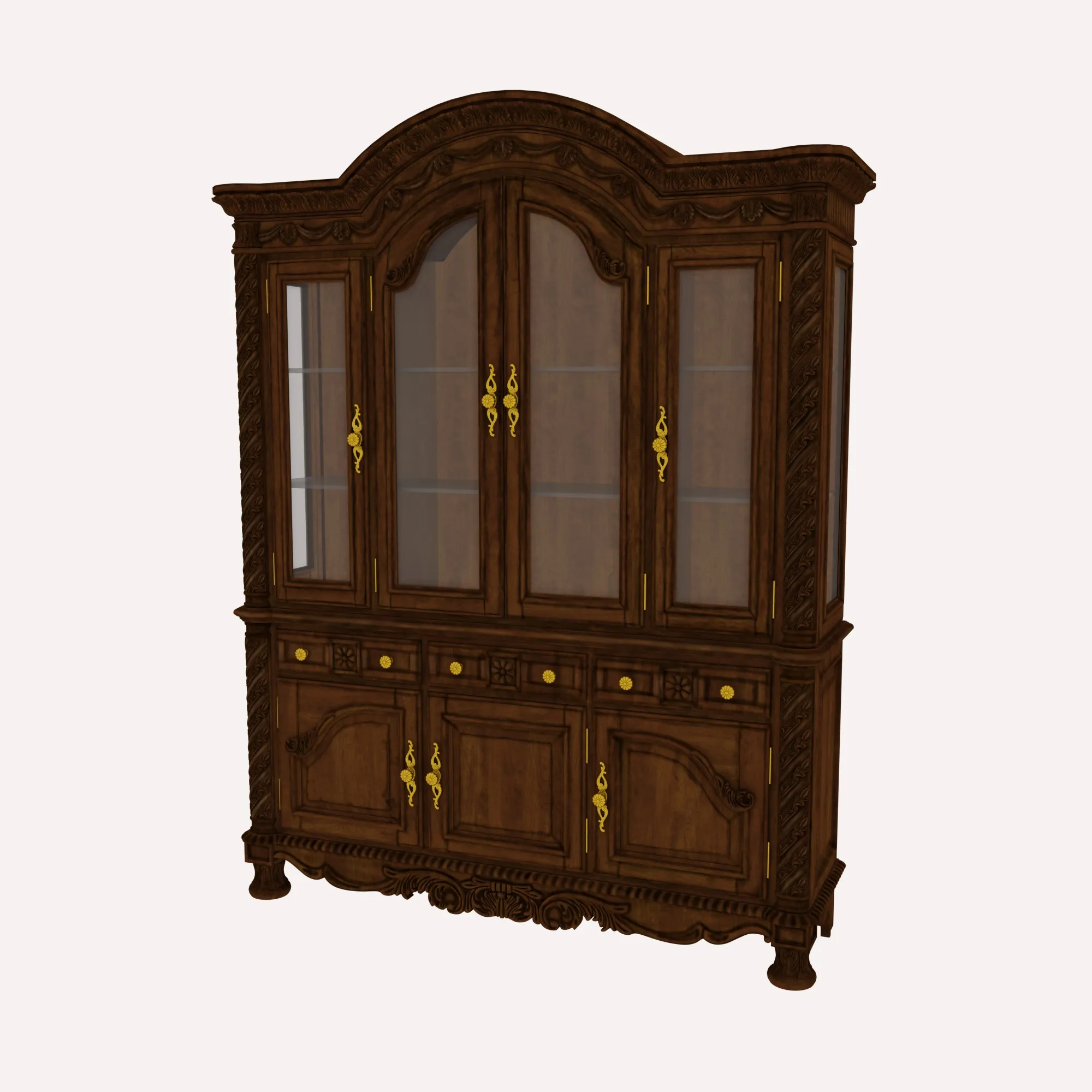 Bookcase 3D Model .c4d .max .obj .3ds .fbx .stl .blend 