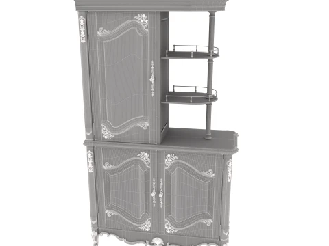 Wine cabinet 3D Model