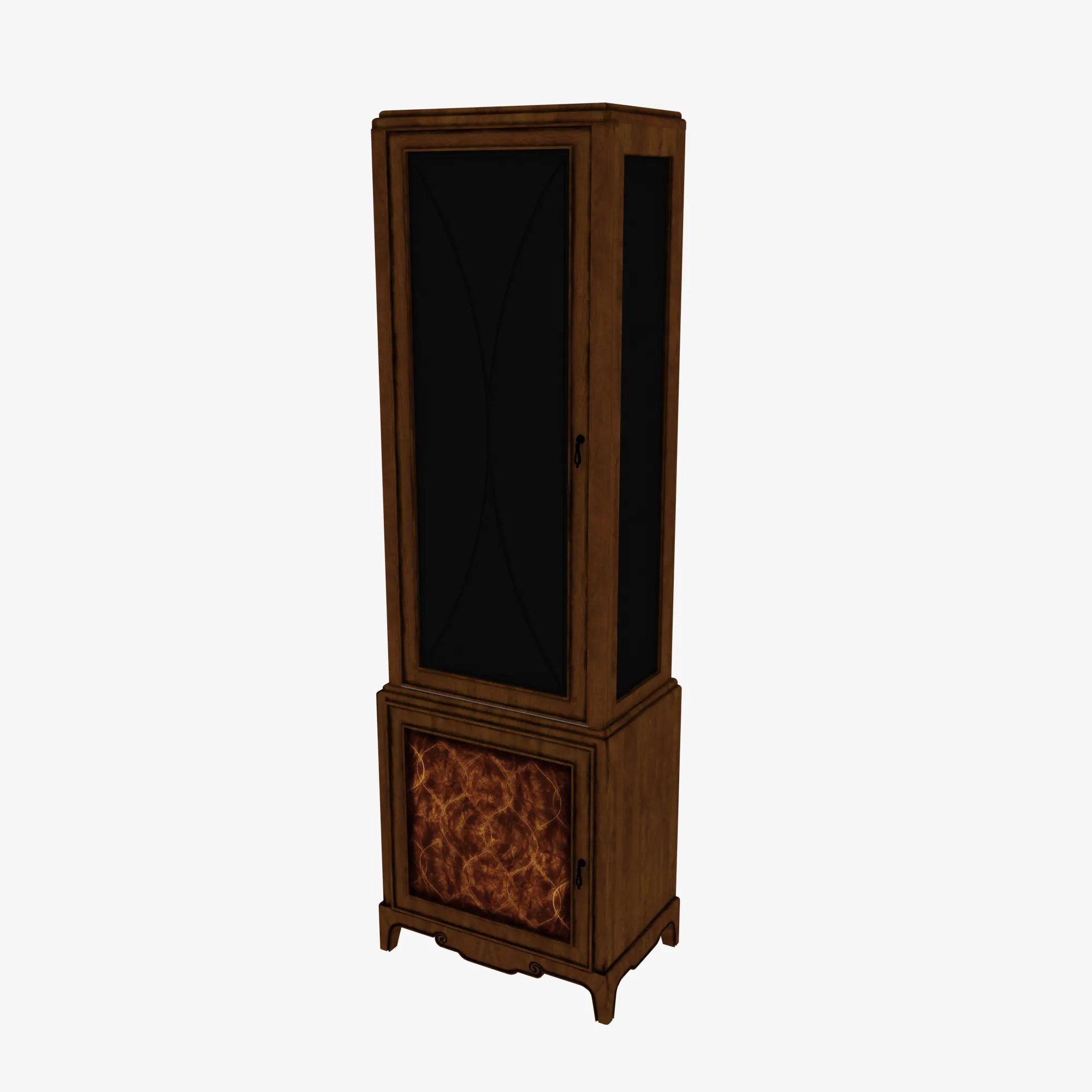 Wine cabinet 3D Model .c4d .max .obj .3ds .fbx .stl .blend 