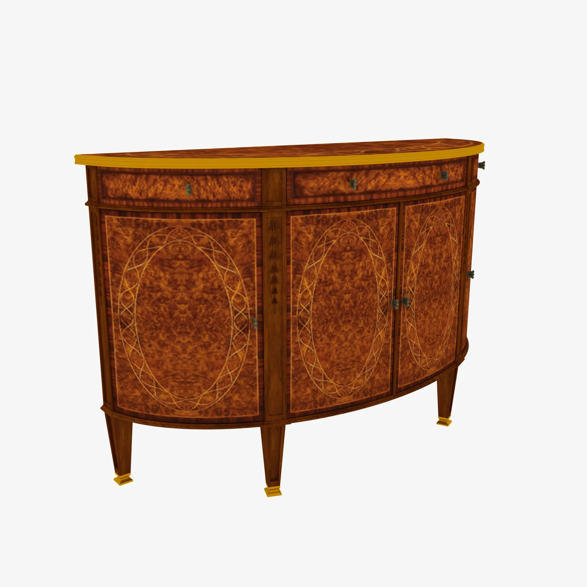 Display cabinet 3D Model .c4d .max .obj .3ds .fbx .stl .blend 