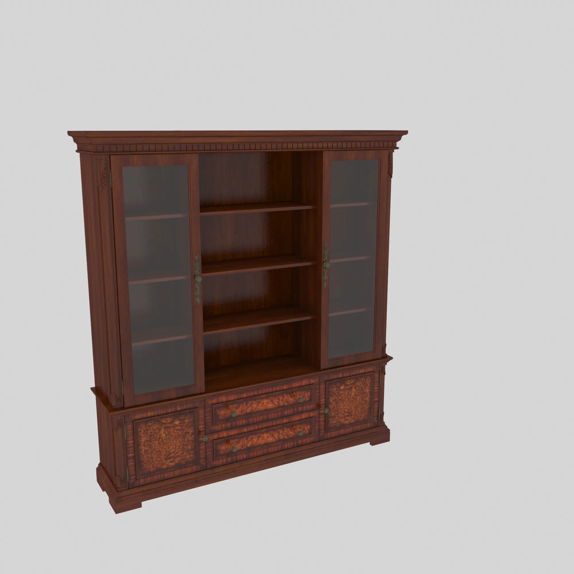 Wine cabinet 3D Model .c4d .max .obj .3ds .fbx .stl .blend 