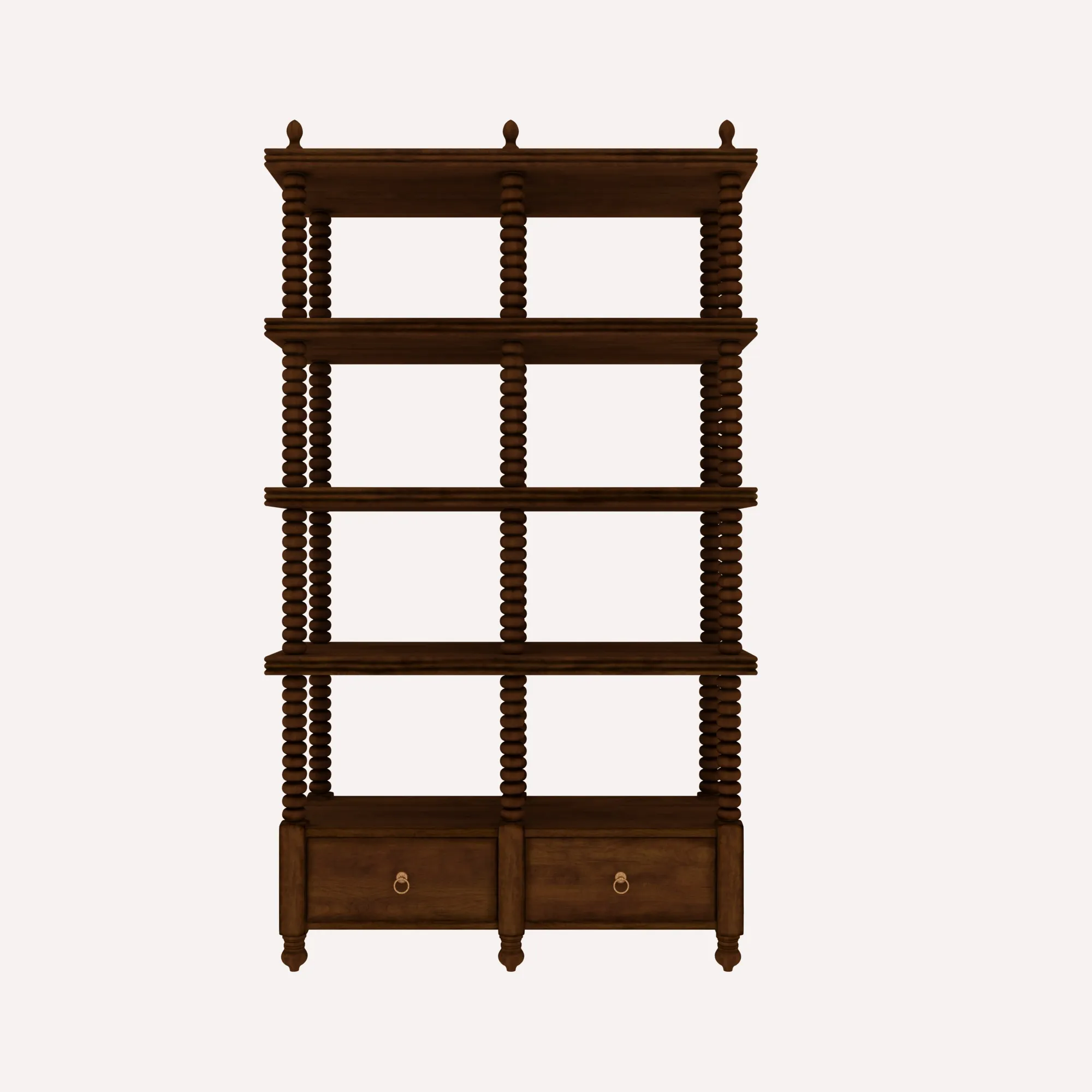 Bookshelf 3D Model .c4d .max .obj .3ds .fbx .stl .blend 