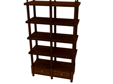 Bookshelf 3D Model