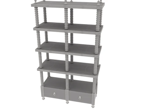 Bookshelf 3D Model