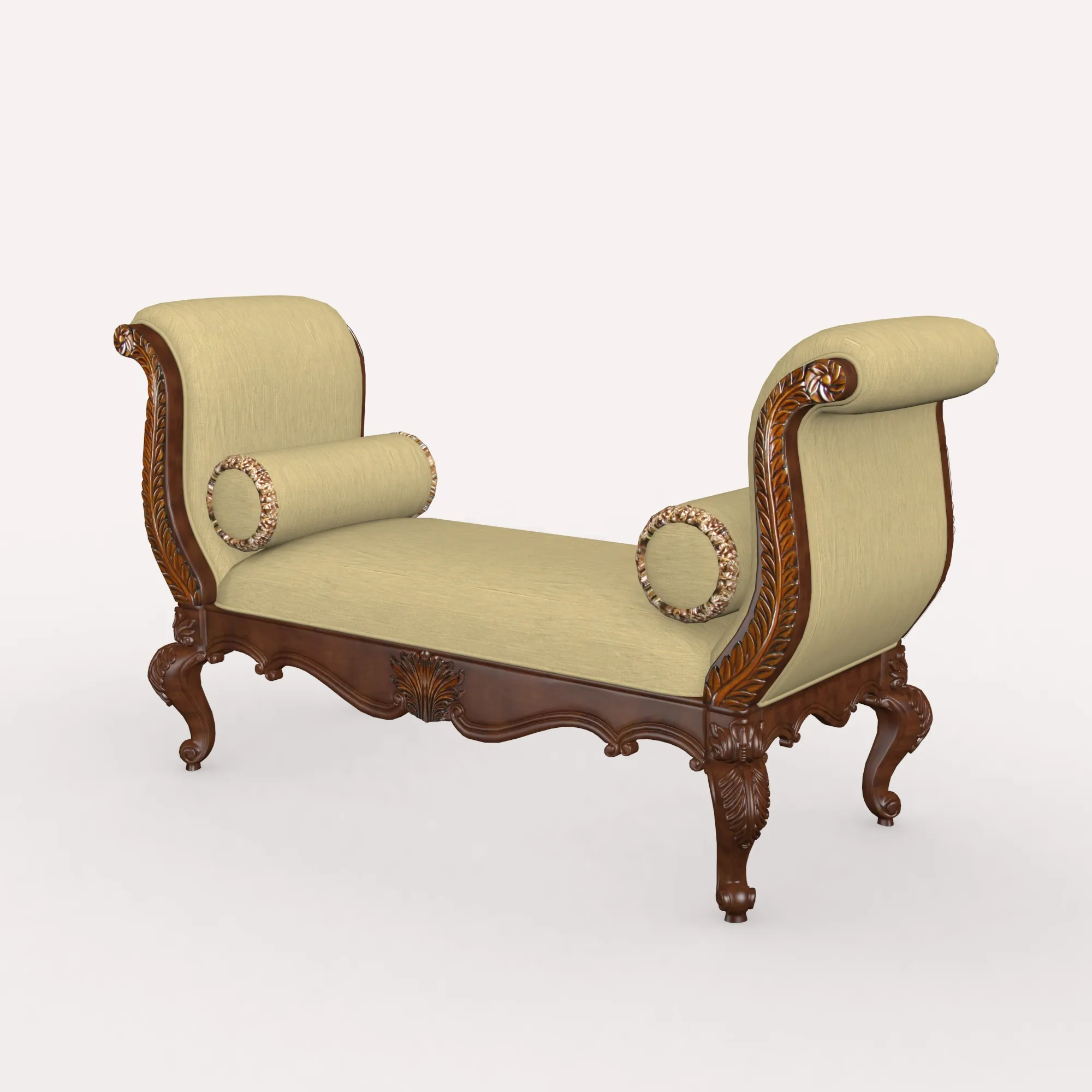 Bed-End Chair 3D Model .c4d .max .obj .3ds .fbx .stl .blend 