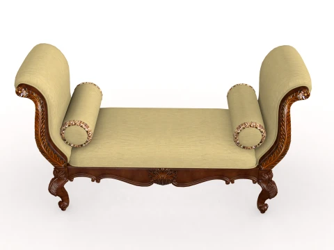 Bed-End Chair 3D Model