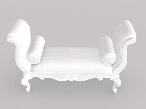 Bed-End Chair 3D Model