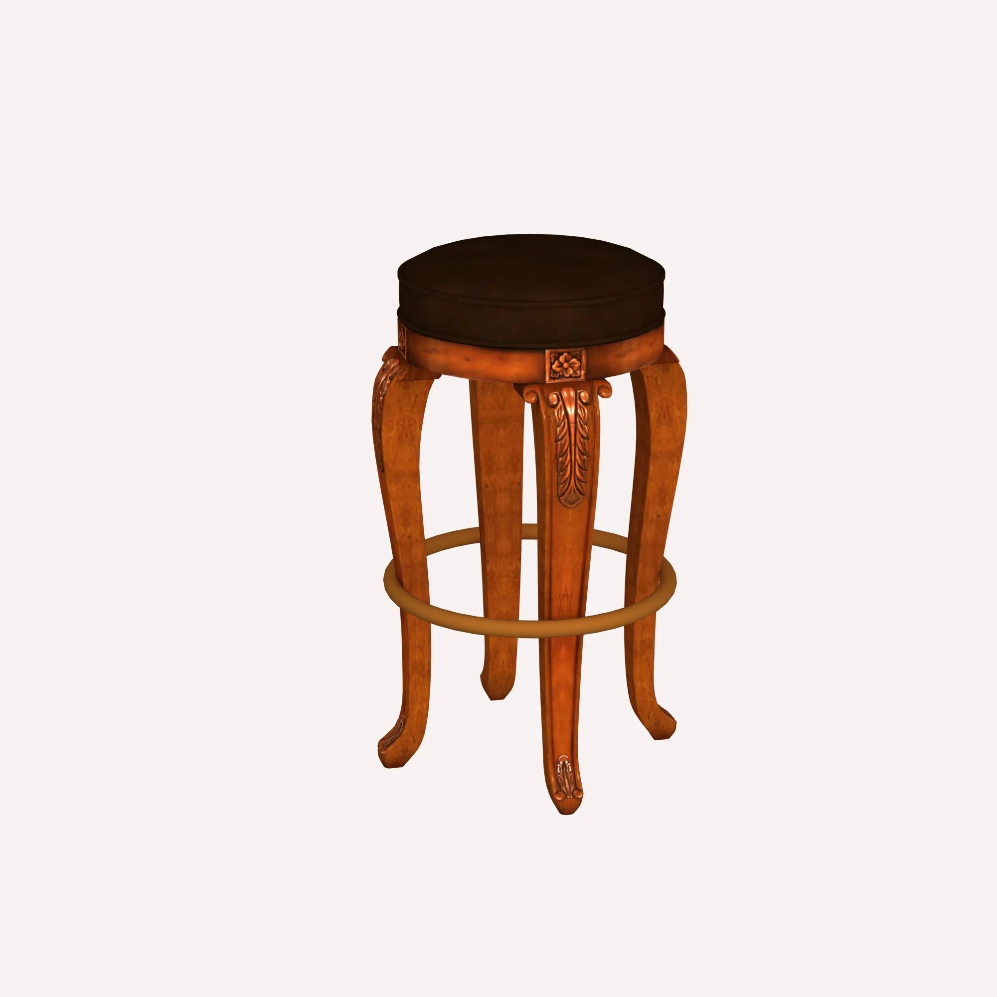 Stool 3D Model .c4d .max .obj .3ds .fbx .stl .blend 