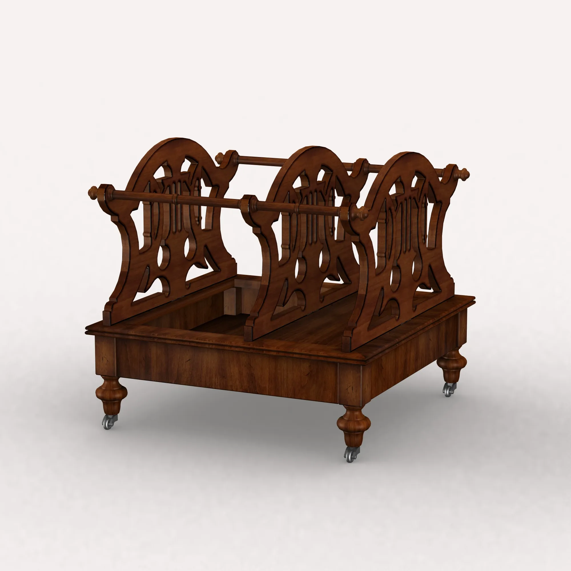 Bookshelf 3D Model .c4d .max .obj .3ds .fbx .stl .blend 