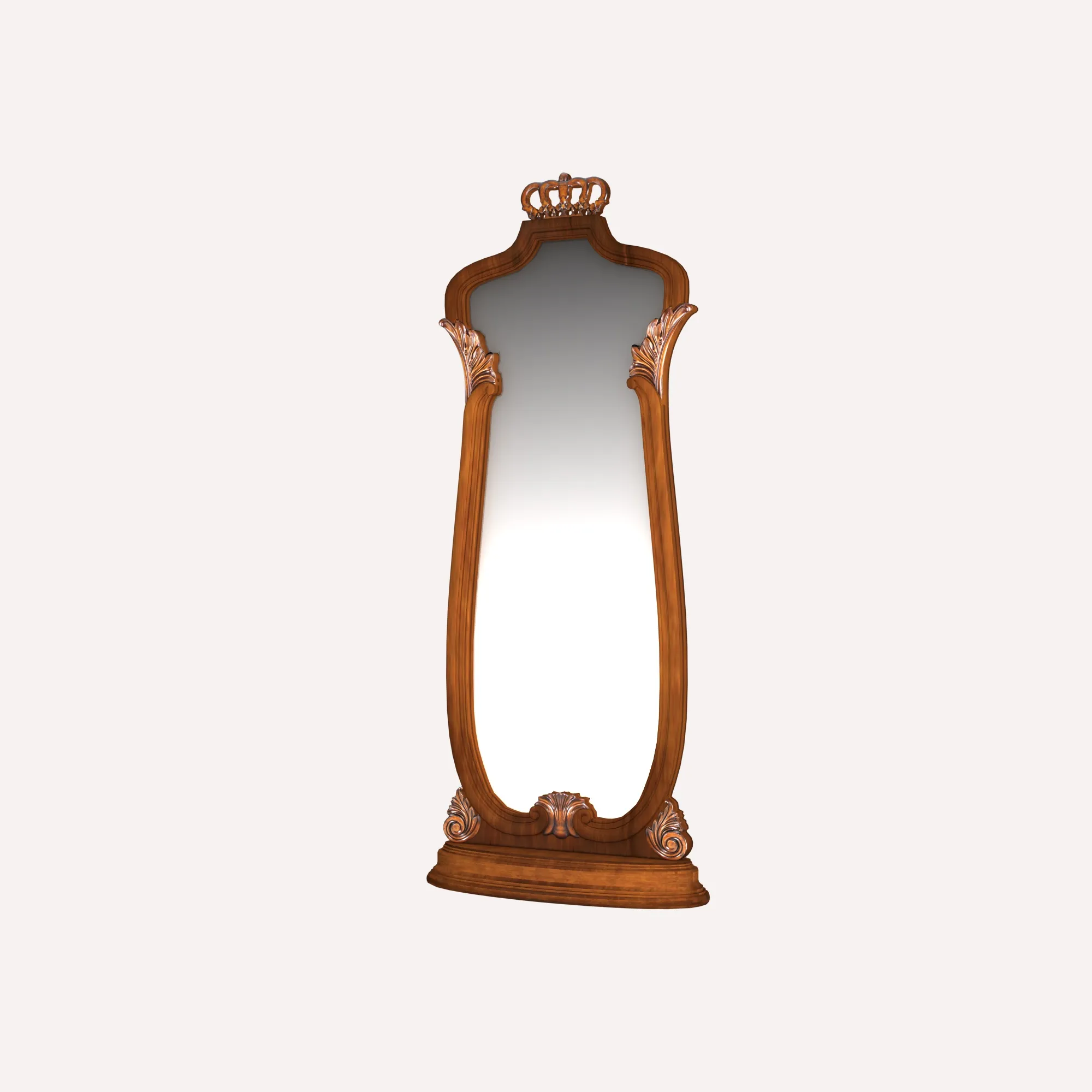 Full-length mirror 3D Model .c4d .max .obj .3ds .fbx .stl .blend 