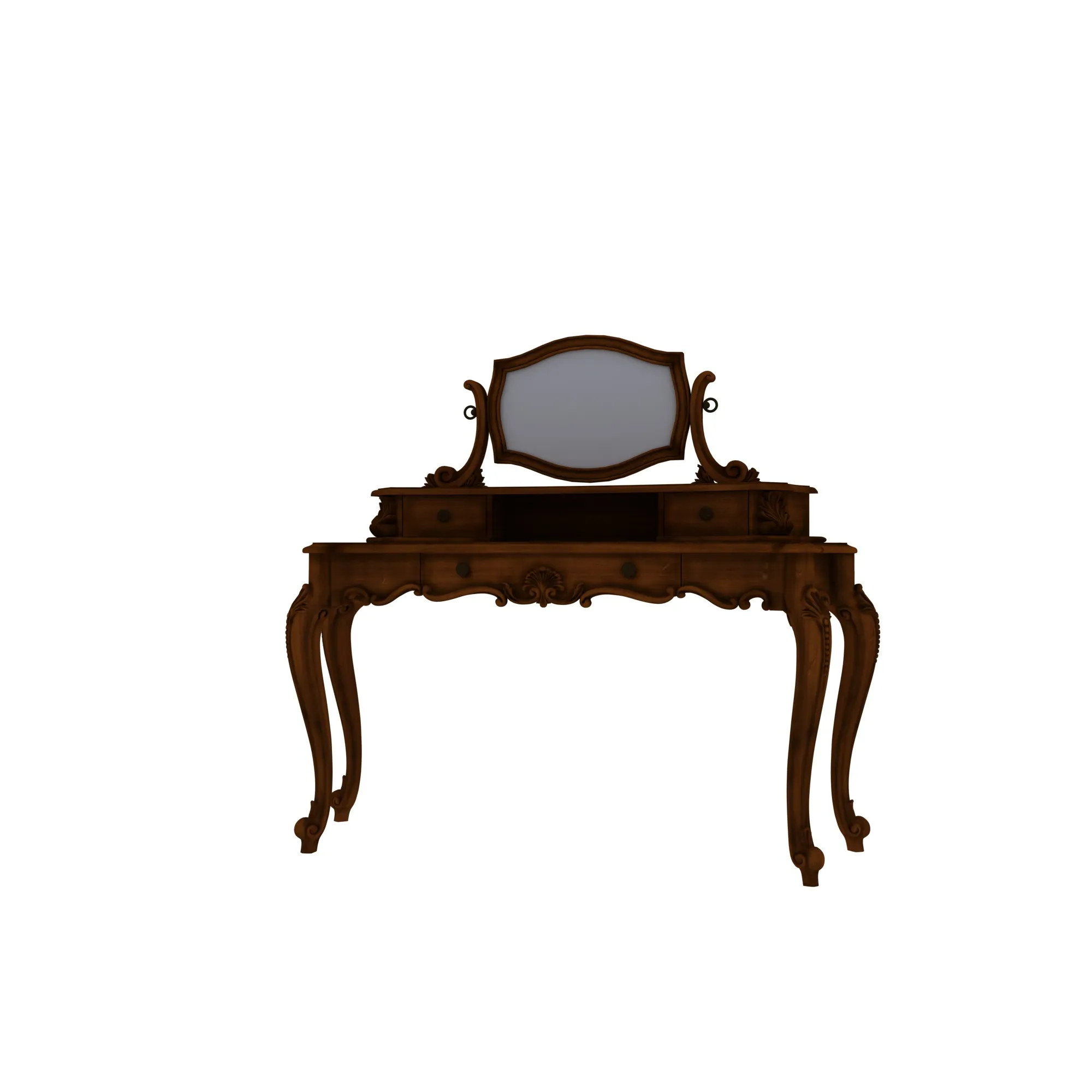 Dressing table 3D Model .c4d .max .obj .3ds .fbx .stl .blend 
