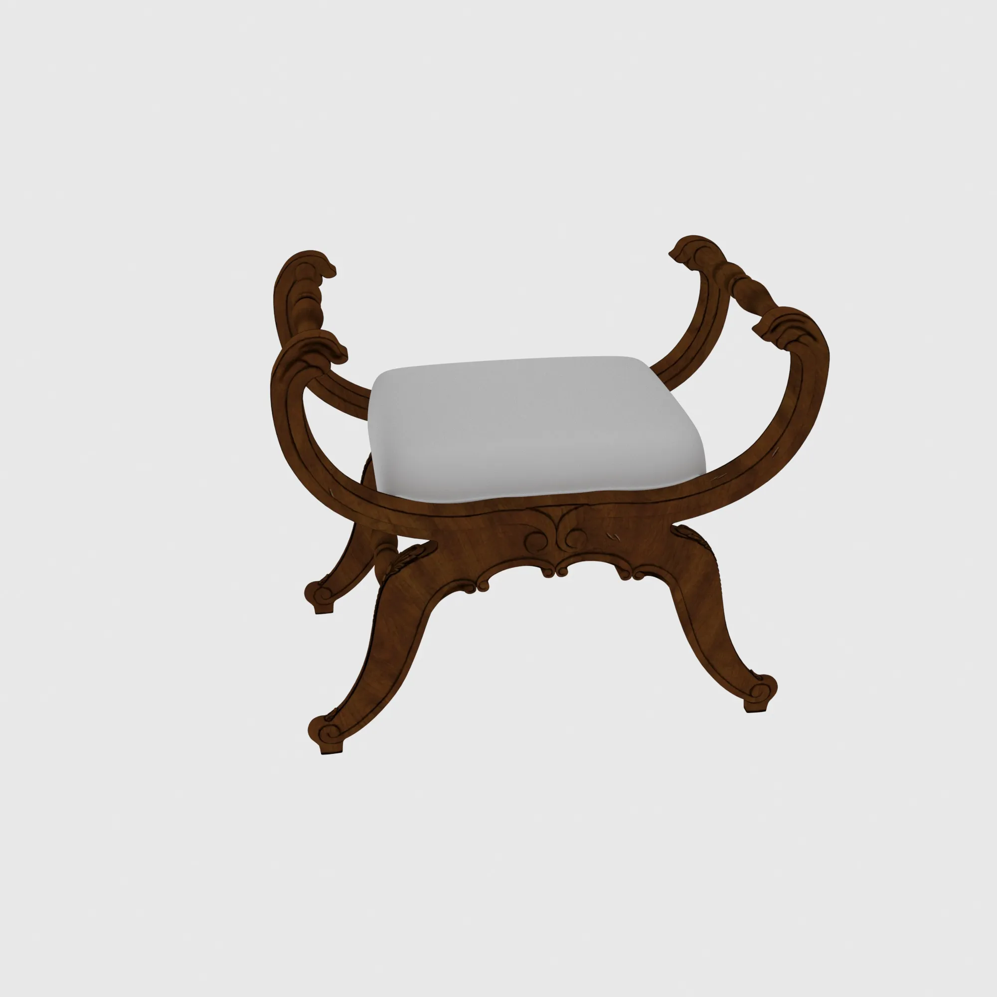 Stool 3D Model .c4d .max .obj .3ds .fbx .stl .blend 